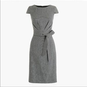 J Crew Houndstooth Sheath Dress Size 8 Tall